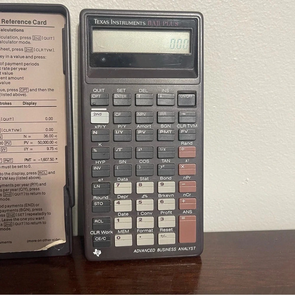 Texas Instruments BA II Plus Business Calculator - Picture 2 of 5